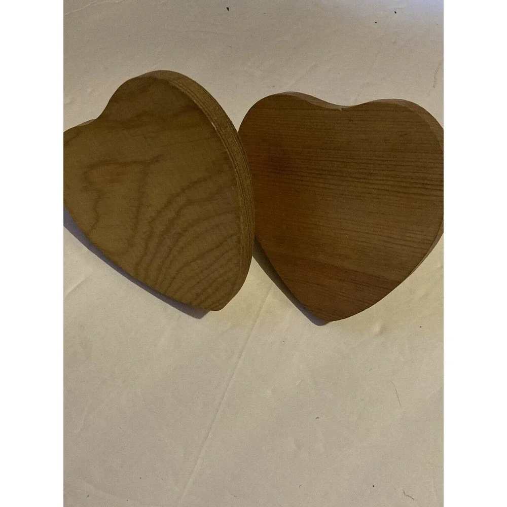 Handmade‎ Wood Heart Candleholder Taper Candles